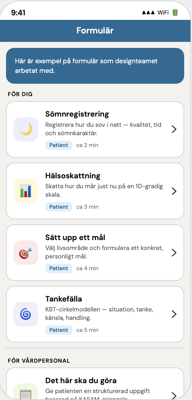 Digitala formulär